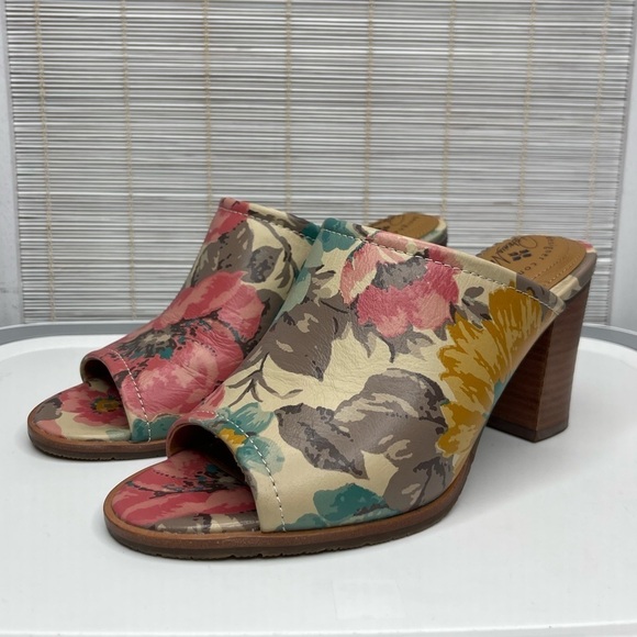 Patricia Nash Ottavia Floral Open Toe Heels - Picture 1 of 9